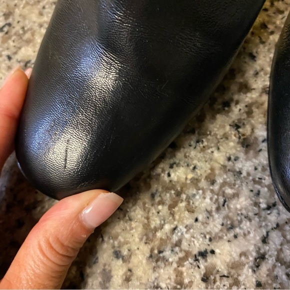 Bcbg MaxAzria  Over The Knee Tall Leather boots Block Heel Sz 7 Org 658$Livana - Picture 14 of 15